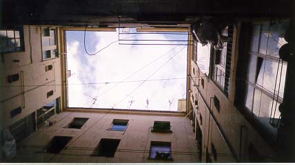 View of the central courtyard of our apartment building